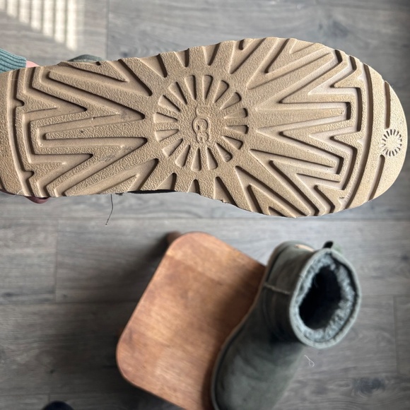 Ugg Moss Green Ankle Boots - Picture 3 of 6